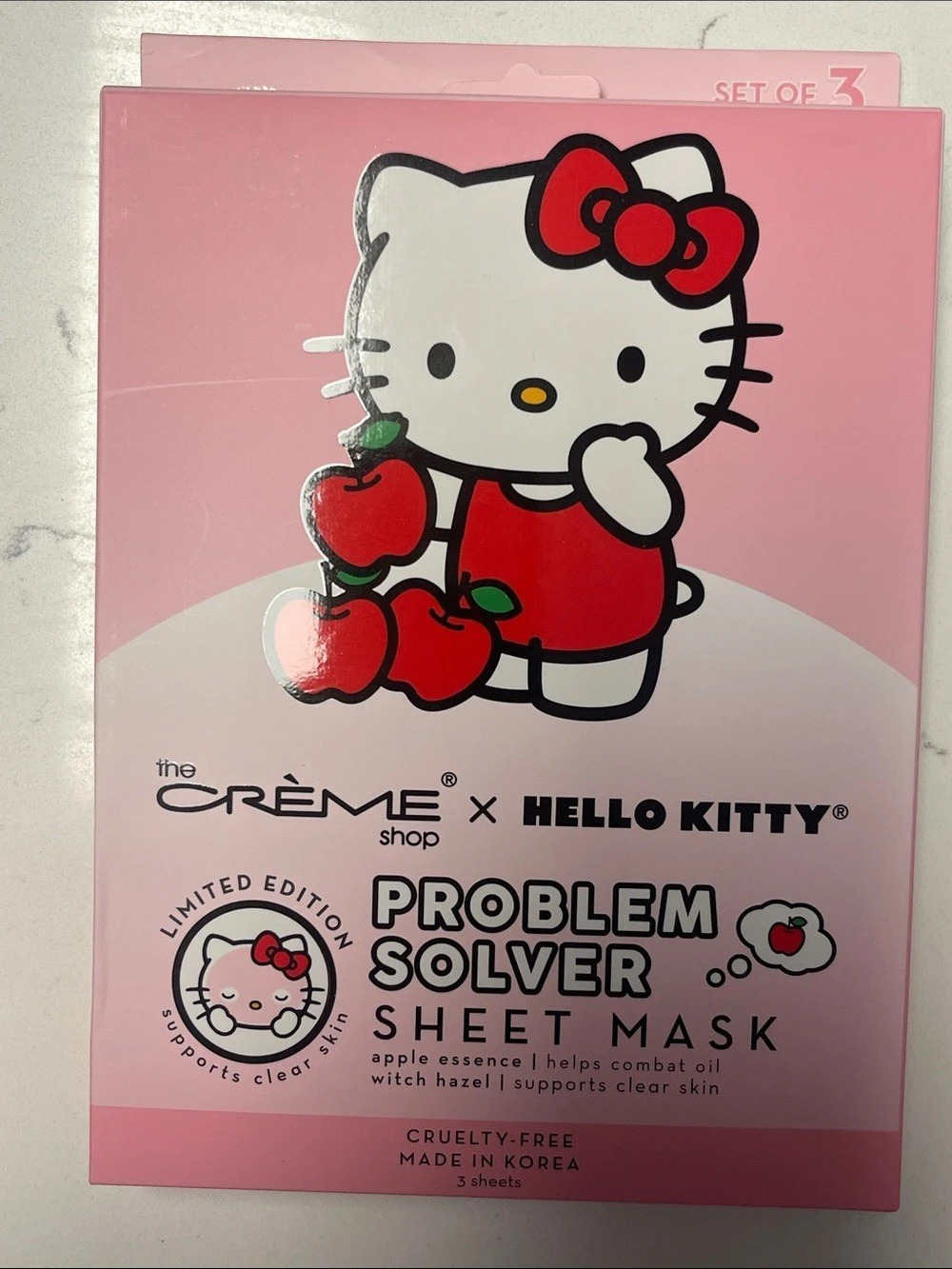 Crème Shop Hello Kitty Problem Solver Sheet Mask Set of 3